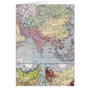 Politische Karte Asien