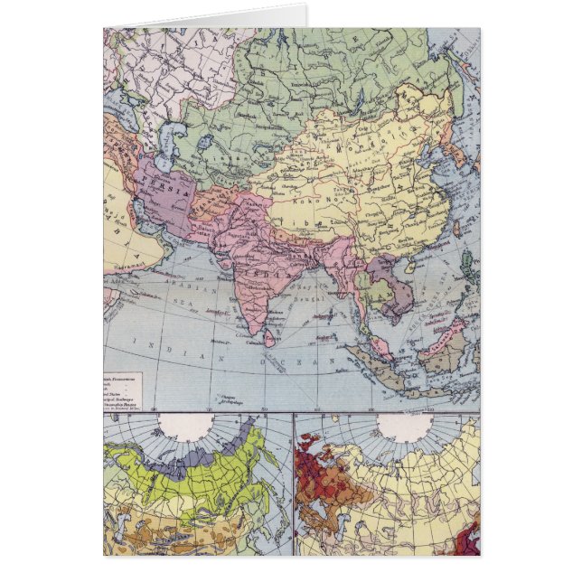 Politische Karte | Asien (Vorne)