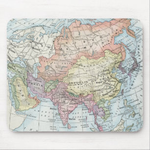 Politische Karte Asiens (1916) Mousepad