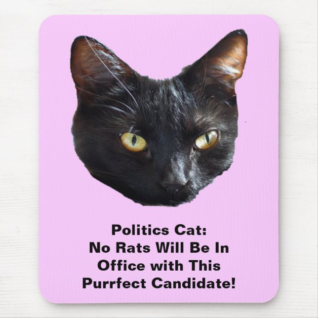 Politische Katzenklatsche Keine Ratten werden in d Mousepad (Vorne)
