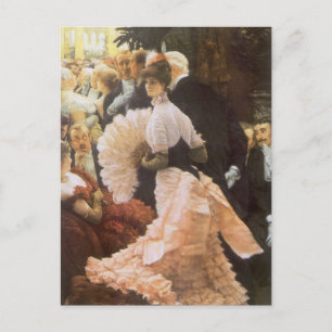 Politische Lady von James Tissot, Vintag Viktorian Postkarte