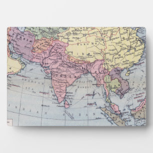 Politische Landkarte Asien Fotoplatte