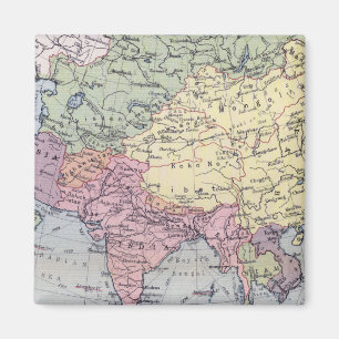 Politische Landkarte   Asien Magnet