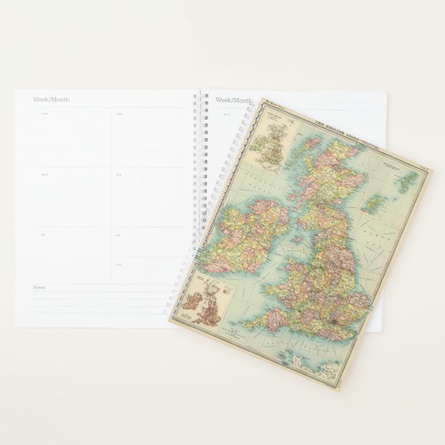 Politische Landkarte der Britischen Inseln Planer (Anzeige)