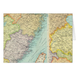 Politische Landkarte der östlichen China