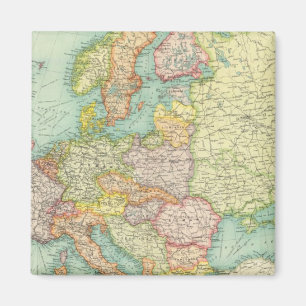 Politische Landkarte Europas Magnet