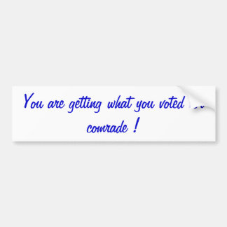 politische Meinung Autoaufkleber