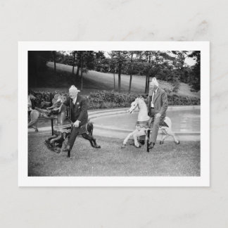 Politische Merry-Go-Runde, 1938 Feiertagspostkarte