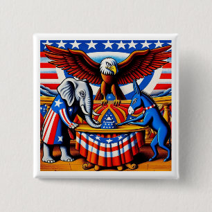 Politische Party Button