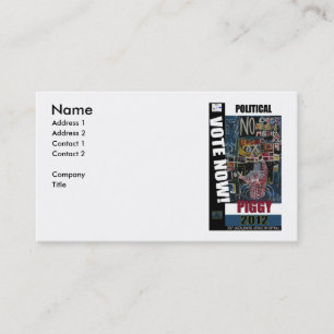 POLITISCHE PIGGIE VISITENKARTE