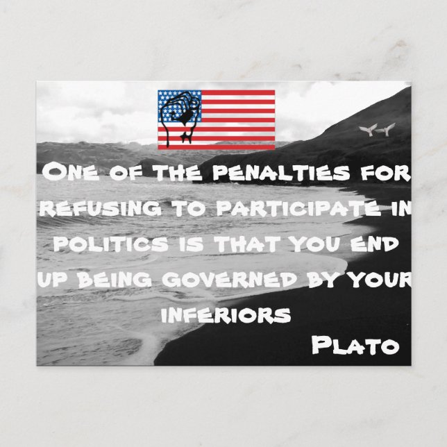 Politische Postkarte (Vorderseite)