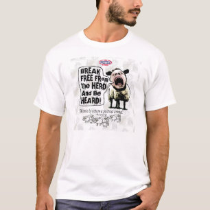 Politische Schafe Sheople Sheeple Schreie T-Shirt