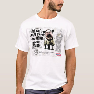Politische Schafe Sheople Sheeple Schreie T-Shirt