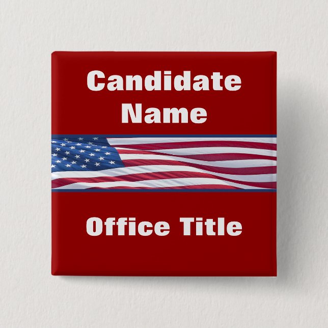 Politische Wahlkampfbuttons Button (Vorderseite)