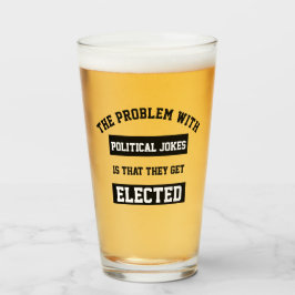 Politische Witze werden gewählt Glas