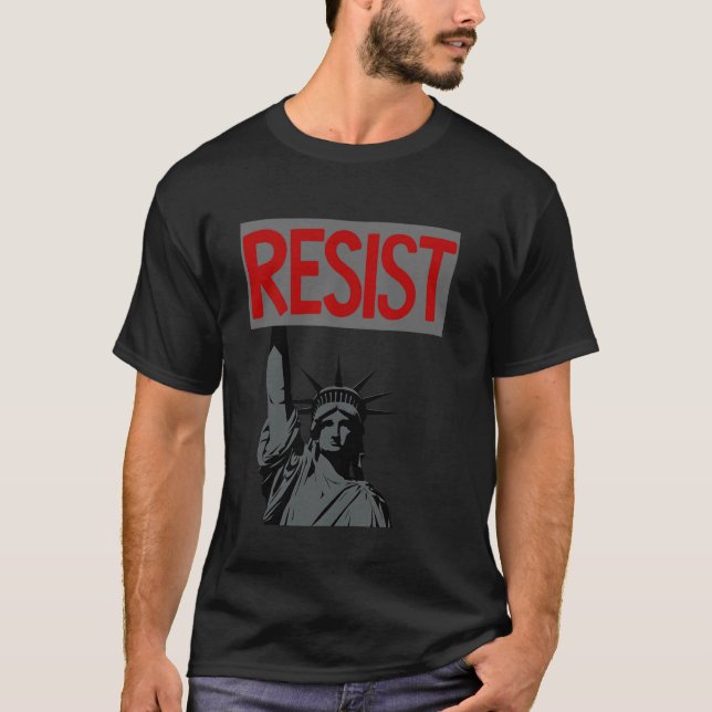Politischer Aktivismus als Statue der Freiheitspro T-Shirt (Vorderseite)