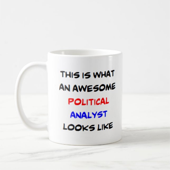 politischer Analyst, phantastisch Kaffeetasse (Links)