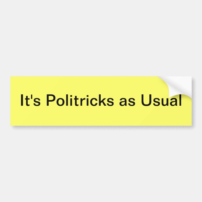 politischer Autoaufkleber (Vorne)