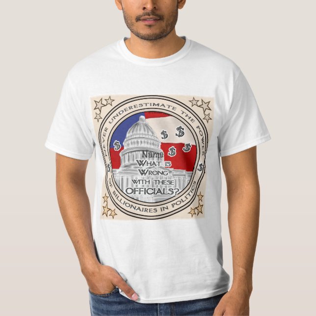 Politischer Billionaier T - Shirt (Vorderseite)