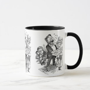 Politischer Cartoon Theodore Roosevelt 1912 Tasse