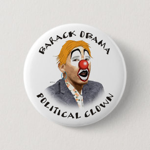 Politischer Clown Button