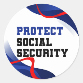 Politischer Gegner Trumps im Bereich der sozialen  Runder Aufkleber