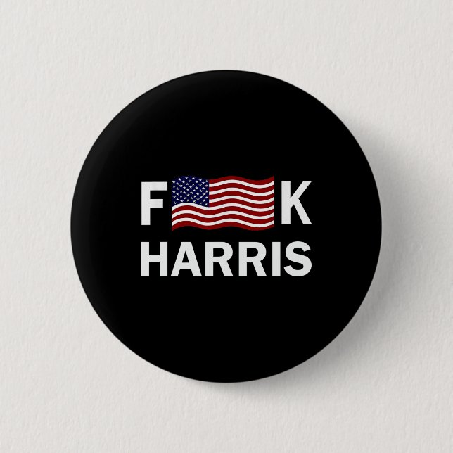 Politischer Humor F Kamala Harris Konservatives Re Button (Vorderseite)