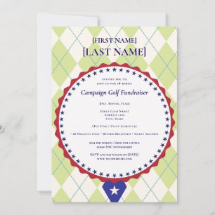 Politischer Kandidat Golf Scramble 2026 Fundraiser Einladung