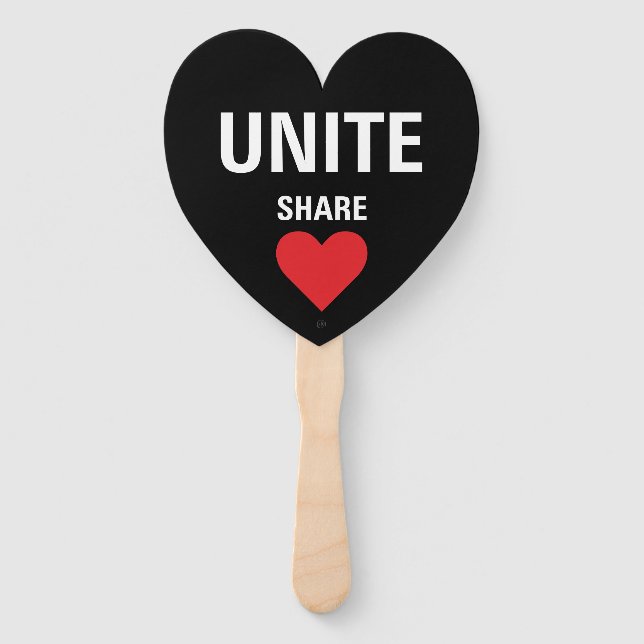 Politischer Protest der Einheit der Demokratie Fächer (Vorderseite)