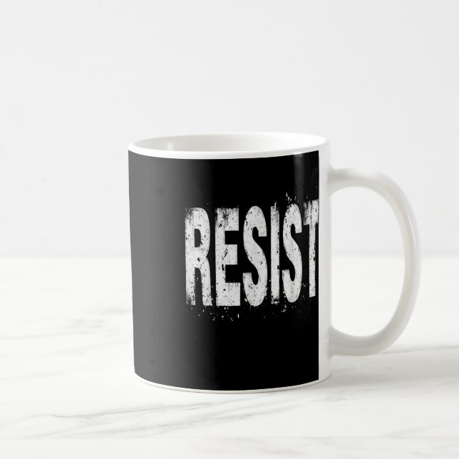 Politischer Protest widerstehen Kaffeetasse (Rechts)