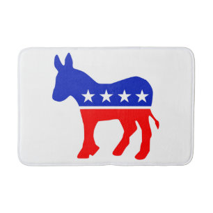 Politisches Emblem des demokratischen Party (Donke Badematte