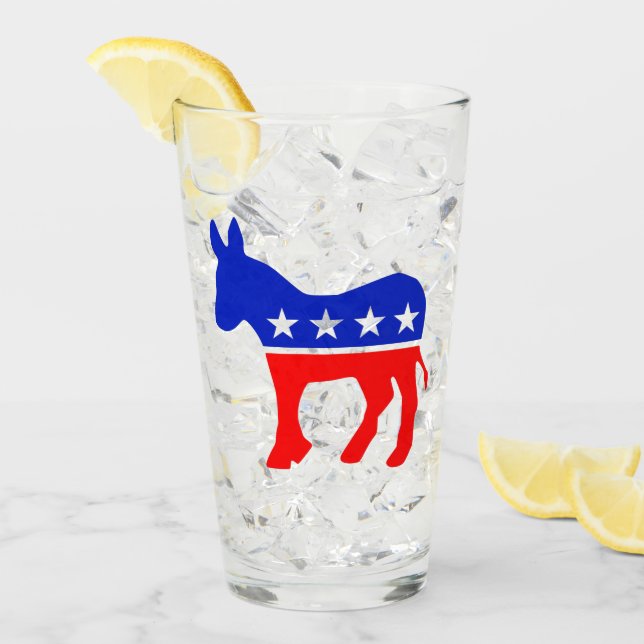 Politisches Emblem des demokratischen Party (Donke Glas (Vorderseite Ice)