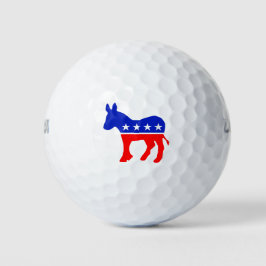 Politisches Emblem des demokratischen Party (Donke Golfball