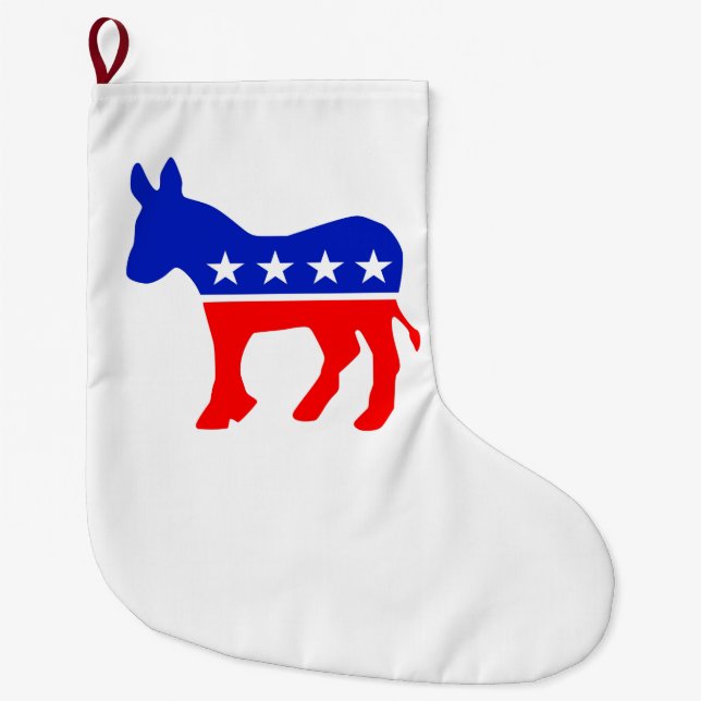 Politisches Emblem des demokratischen Party (Donke Großer Weihnachtsstrumpf (Vorderseite)