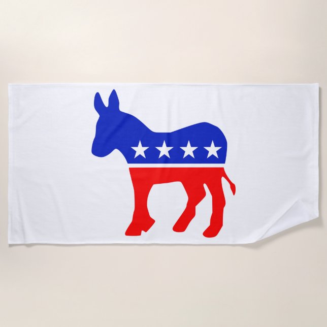 Politisches Emblem des demokratischen Party (Donke Strandtuch (Vorderseite)