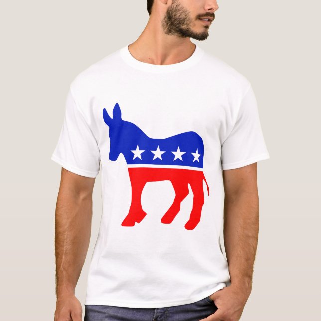 Politisches Emblem des demokratischen Party (Donke T-Shirt (Vorderseite)