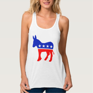 Politisches Emblem des demokratischen Party (Donke Tank Top