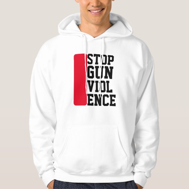 Politisches inspirier der Gewalt mit Waffengewalt Hoodie (Vorderseite)