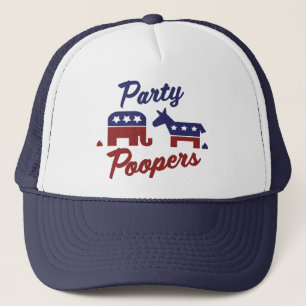 Politisches Party Poopers Truckerkappe