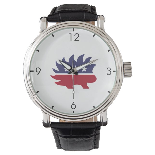 Politisches Party (Porcupine) Armbanduhr (Vorderseite)