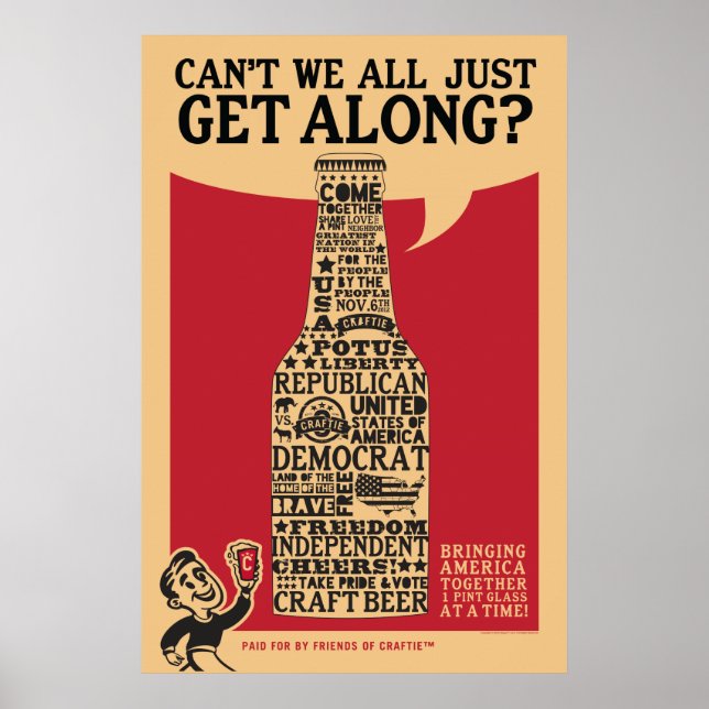Politisches Poster "Get Along" (Vorne)