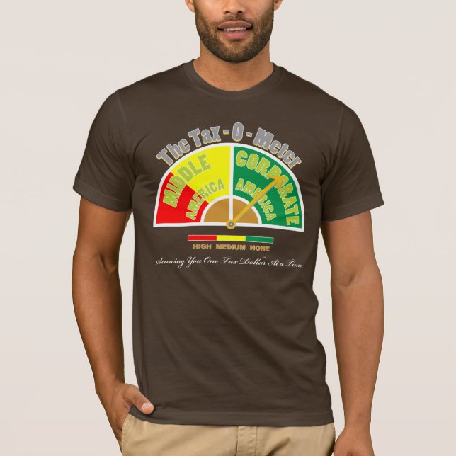 Politisches Shirt | die Steuer - Farbe O-Meter-| (Vorderseite)