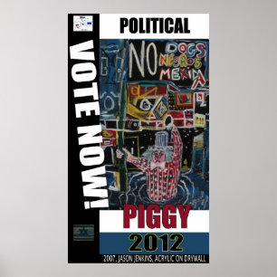 POLITISCHES SPARSCHWEIN POSTER