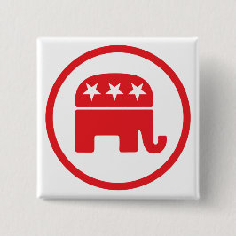 Politisches Symbol des republikanischen Party (Ele Button