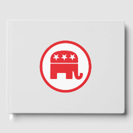 Politisches Symbol des republikanischen Party (Ele Gästebuch