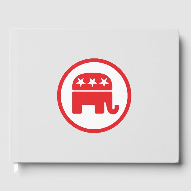 Politisches Symbol des republikanischen Party (Ele Gästebuch (Vorderseite)