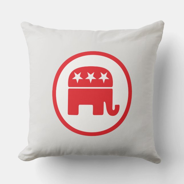 Politisches Symbol des republikanischen Party (Ele Kissen (Vorderseite)