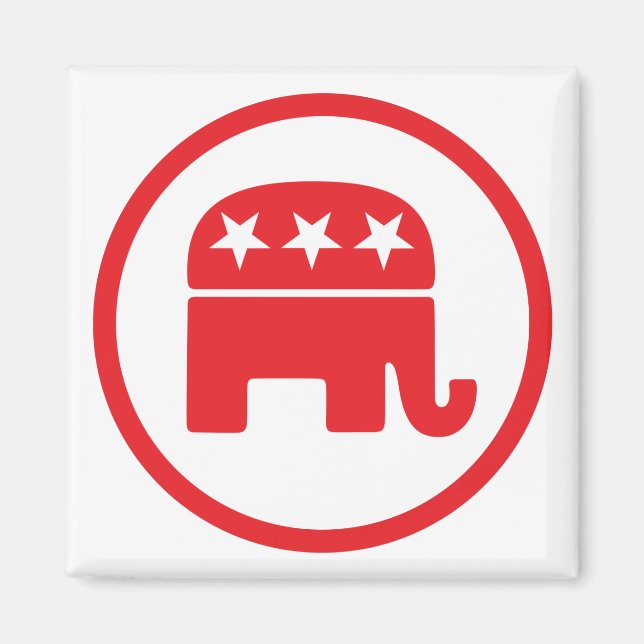 Politisches Symbol des republikanischen Party (Ele Magnet (Vorne)
