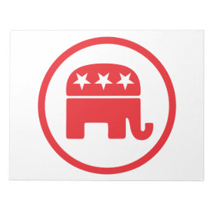 Politisches Symbol des republikanischen Party (Ele Notizblock