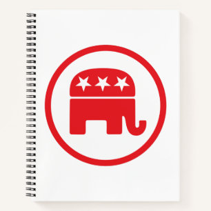 Politisches Symbol des republikanischen Party (Ele Notizbuch